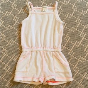 Crewcuts Size 2 White Terrycloth Jumpsuit/Coverup